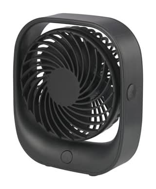 Mainstays Personal Rechargeable Usb Portable Tabletop Fan, Black