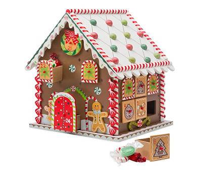Brown Wooden Gingerbread Advent House