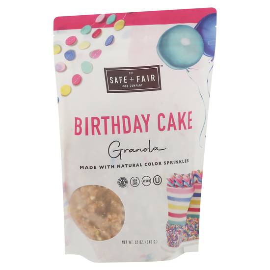 The Safe + Fair Food Company Birthday Cake Granola
