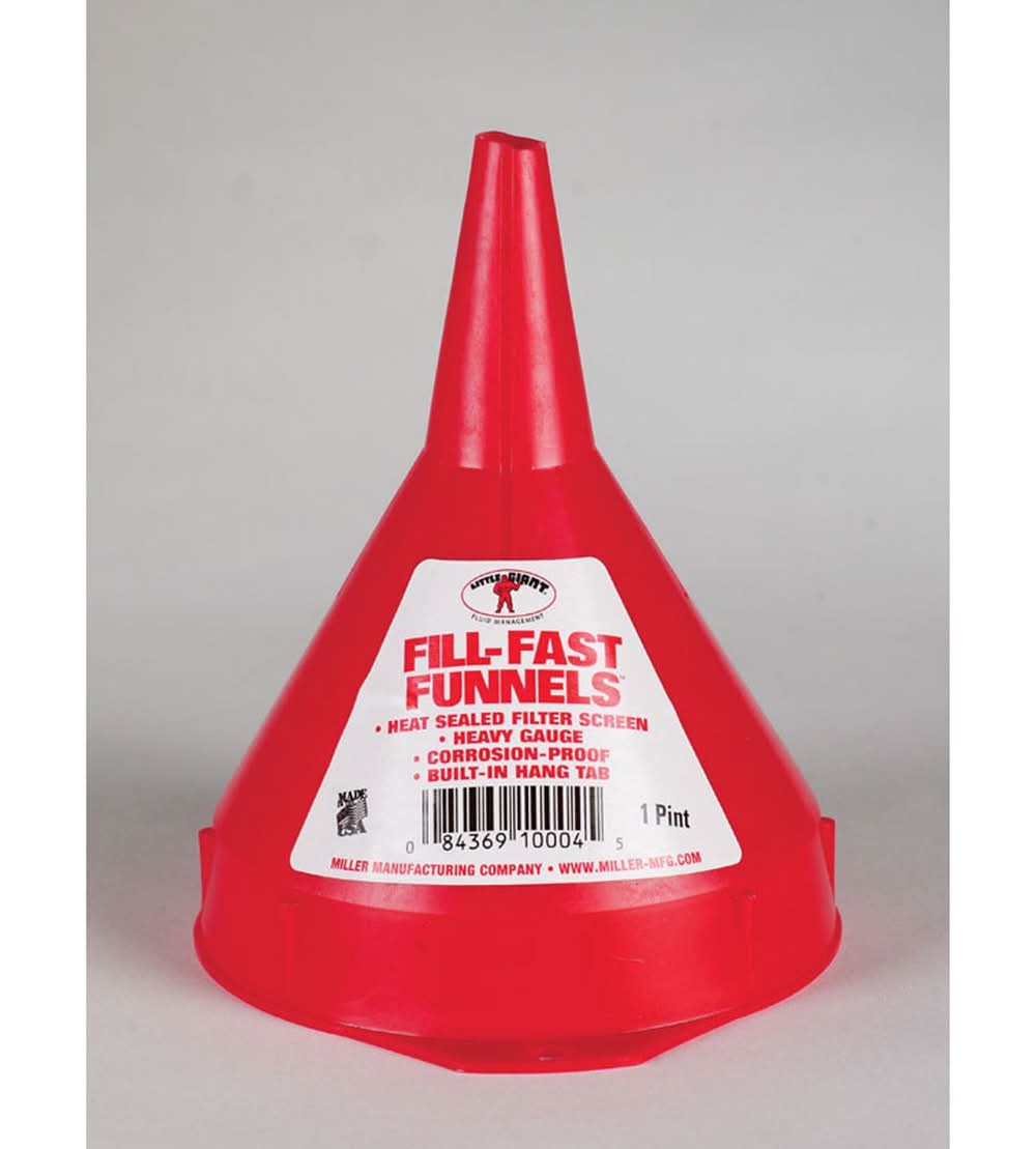 Little Giant Orange 6 In. H Plastic 16 Oz Funnel