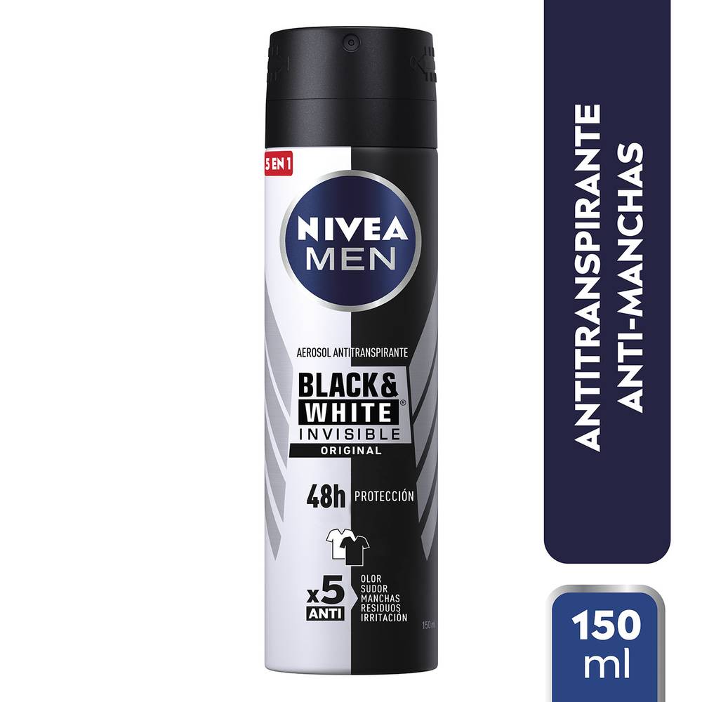 Nivea desodorante spray invisible b&w