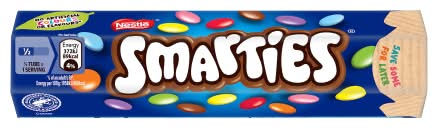 Smarties Milk Chocolate Tube (38g)
