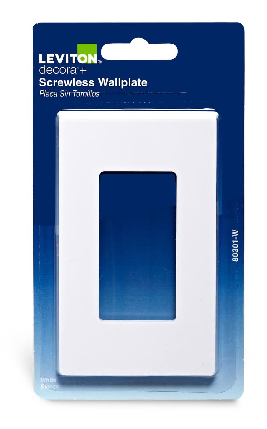 Leviton Decora White 1 Gang Polycarbonate Decorator Wall Plate 1 Pk