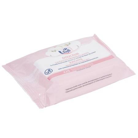Carrefour Soft - Lingettes démaquillantes (25 pièces)