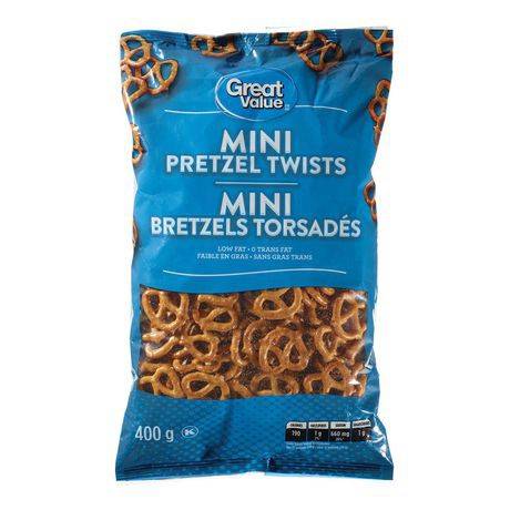 Great Value Mini Pretzels Twists (400 g)