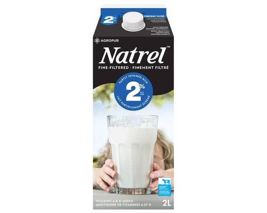 Natrel · Lait finement filtré 2% - Fine-filtered 2% partly skimmed milk (2 L)
