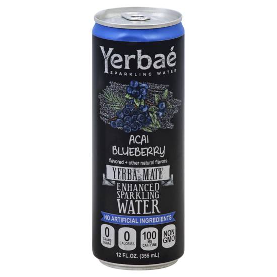 Yerbaé Acai Blueberry Yerba Mate Enhanced Sparkling Water (12 fl oz)