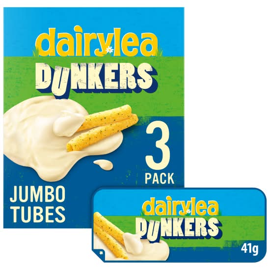 Dairylea Dunkers Cheese Snack Jumbo Tubes (3 pack)
