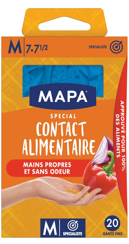 Gants contact alimentaire 