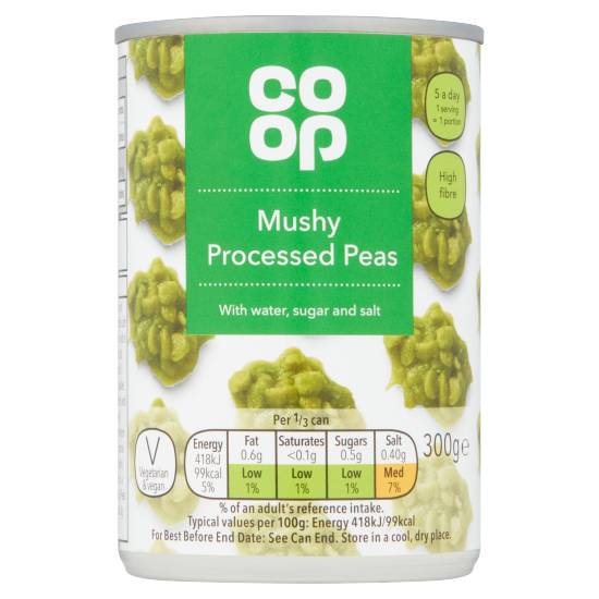 Co-Op Mushy Processed Peas 300g