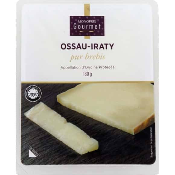 Monoprix Gourmet Ossau-Iraty, Fromage De Brebis La Barquette De 180G