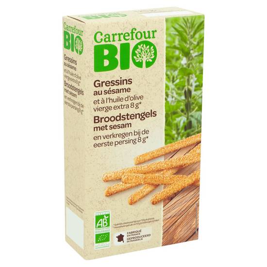 Carrefour Bio Gressins au Sésame 125 g