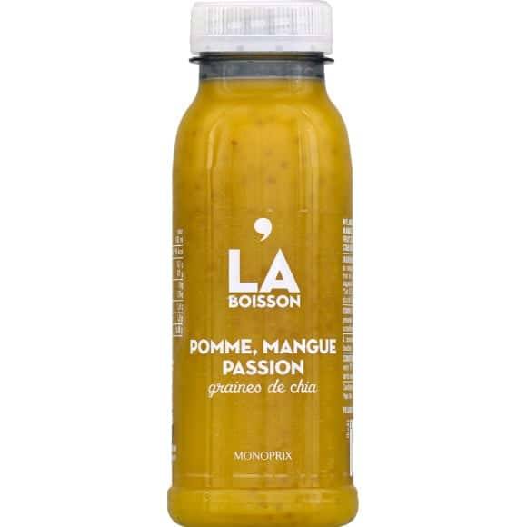 Monoprix Pomme, Mangue Passion Graines De Chia - La Boisson La Bouteille De 250 Ml