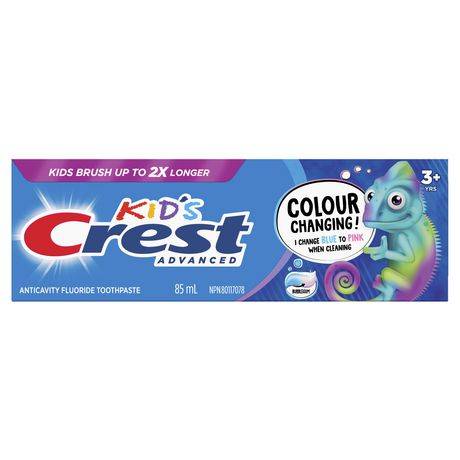 CREST Advanced Kids Fluoride Toothpaste, Bubblegum (85 ml)