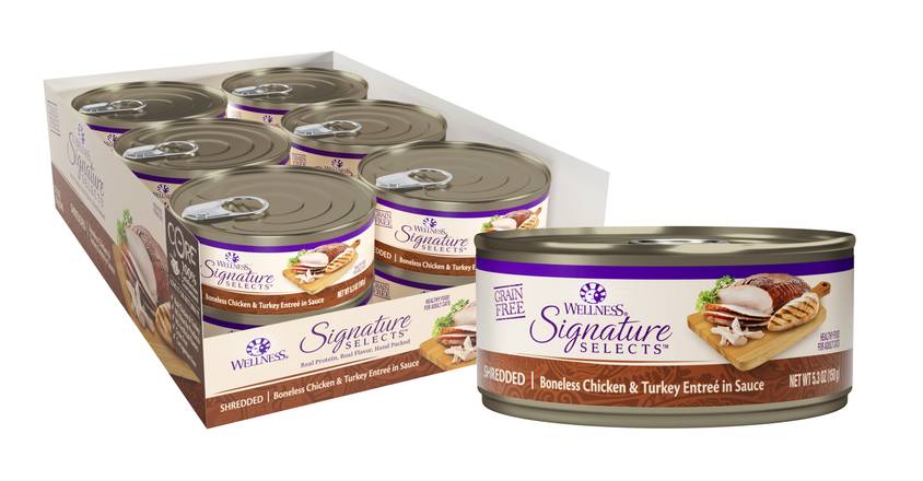 Wellness Signature Selects Canned Cat Food (12 ct) (chicken & turkey)