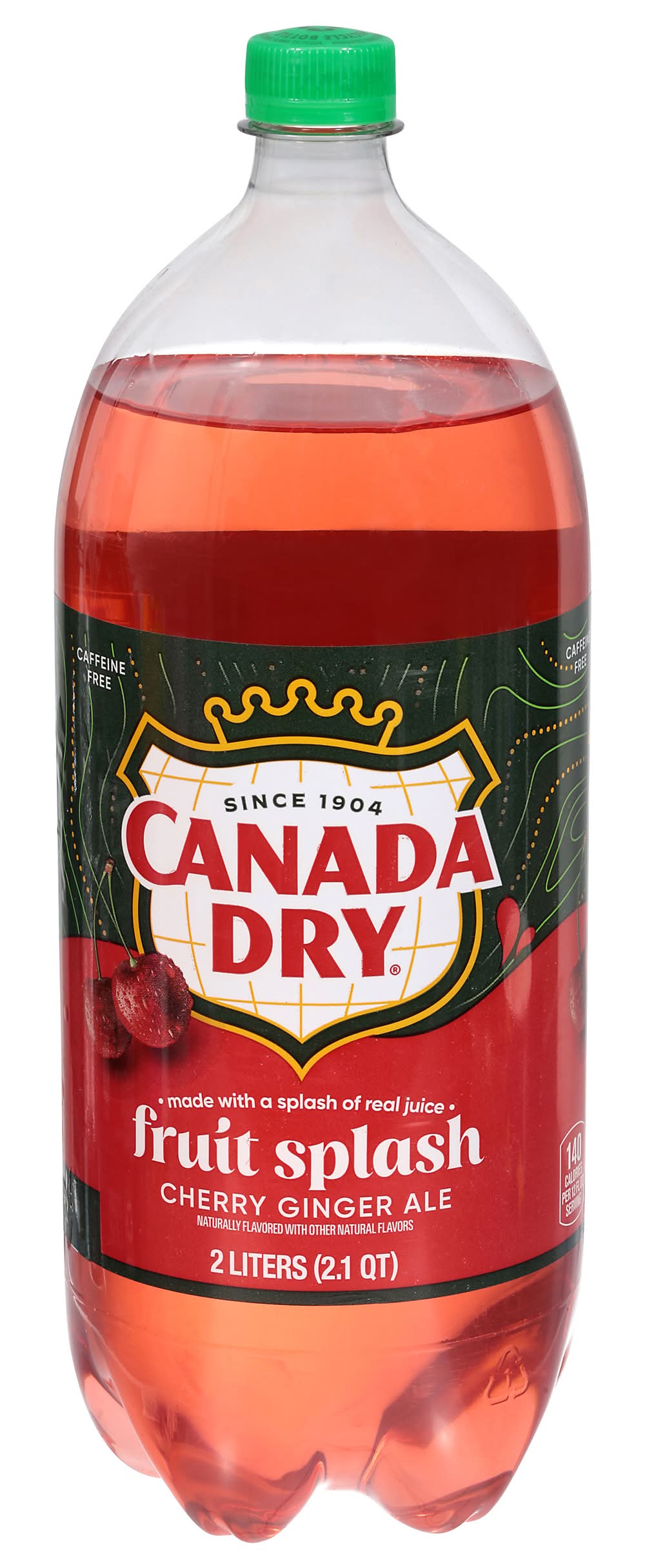 Canada Dry Cherry Ginger Ale Soda, Fruit Splash (2.1 qt)