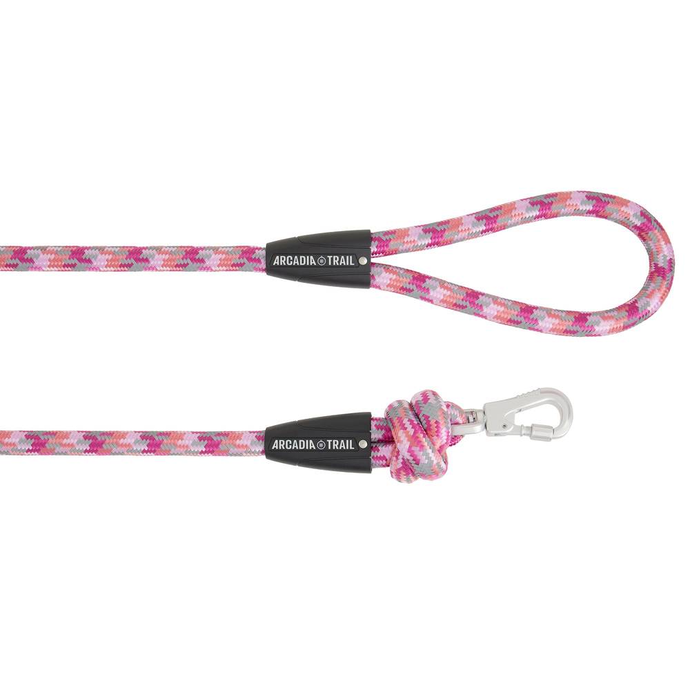 Arcadia Trail Paracord Rope Dog Leash (4'/pink)