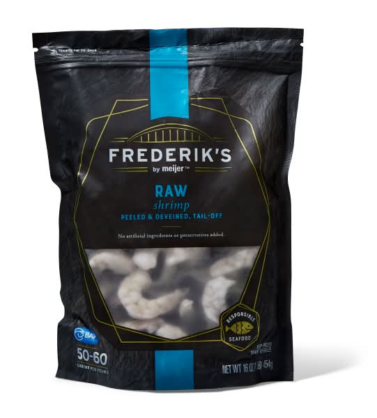 Frederik's by Meijer Peeled & Deveined Tail-Off Raw Shrimp (16 oz)