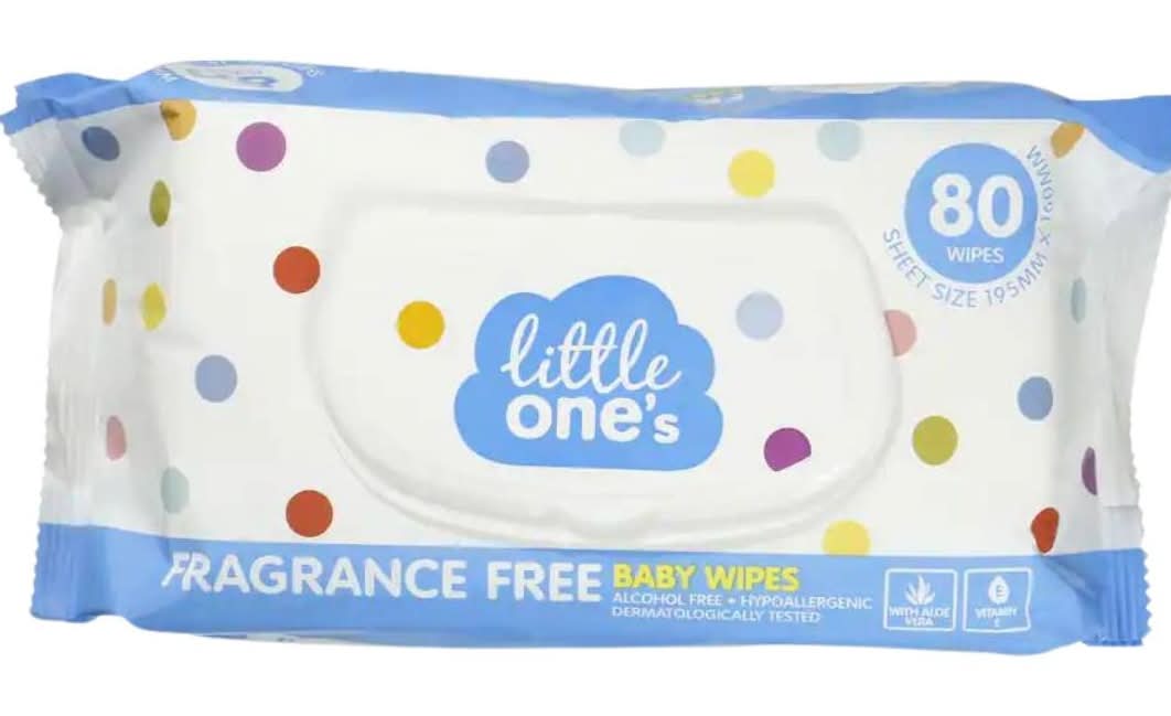 Little Ones 80pk Baby Wipes Unscented