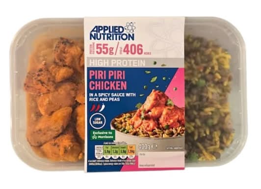 Applied Nutrition Chicken Piri Piri With Rice 400g