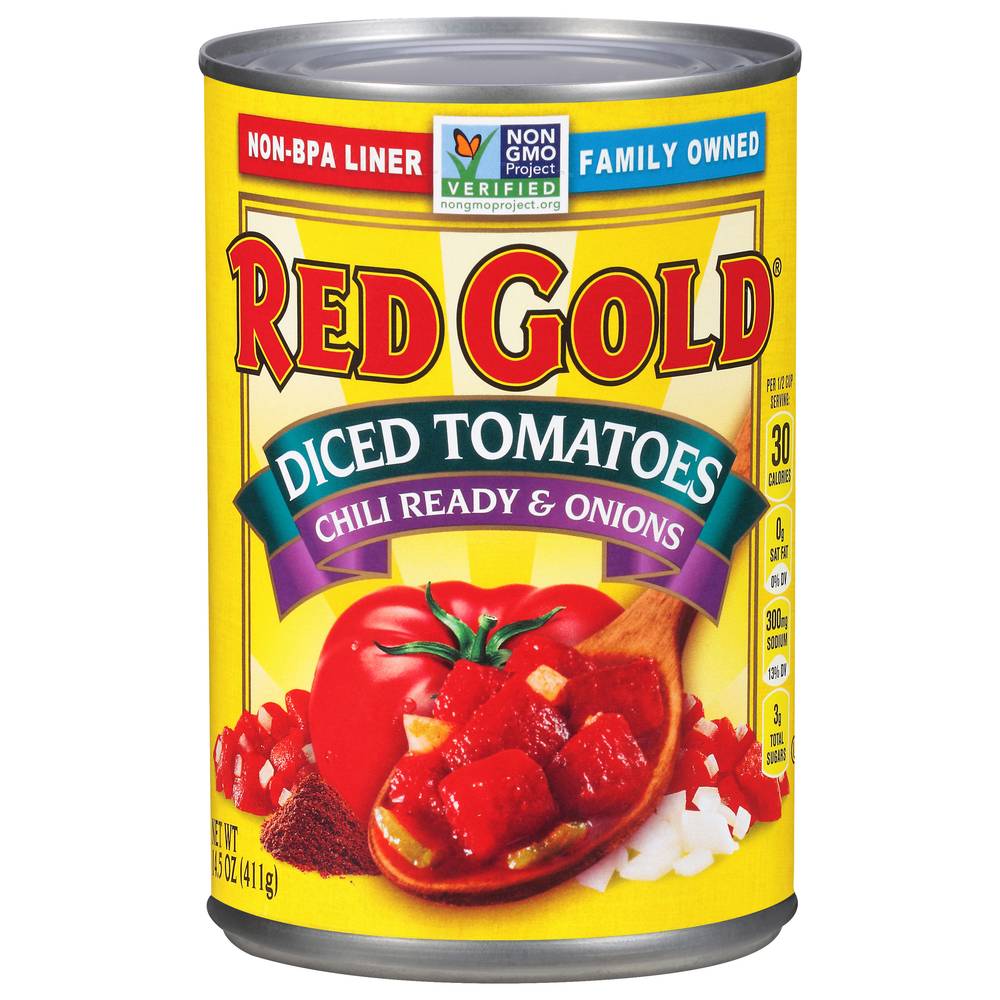 Red Gold Diced Tomatoes Chili Ready & Onions (14.5 oz)