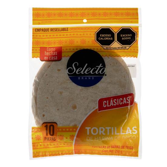 Selecto tortillas de harina de trigo (bolsa 250 g)