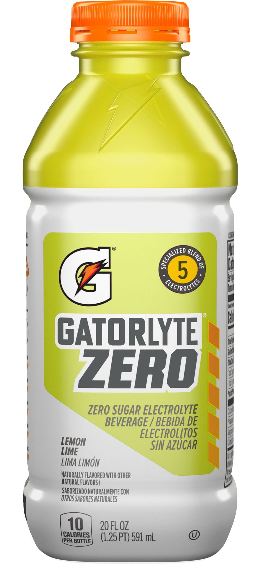 Gatorade Gatorlyte Zero Sugar Electrolyte Beverage, Lemon Lime (20 fl oz)