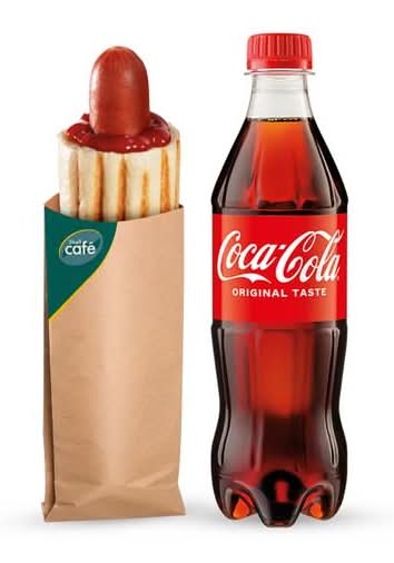 Zestaw Klasyczny Hot-Dog + Coca-Cola 500 ml