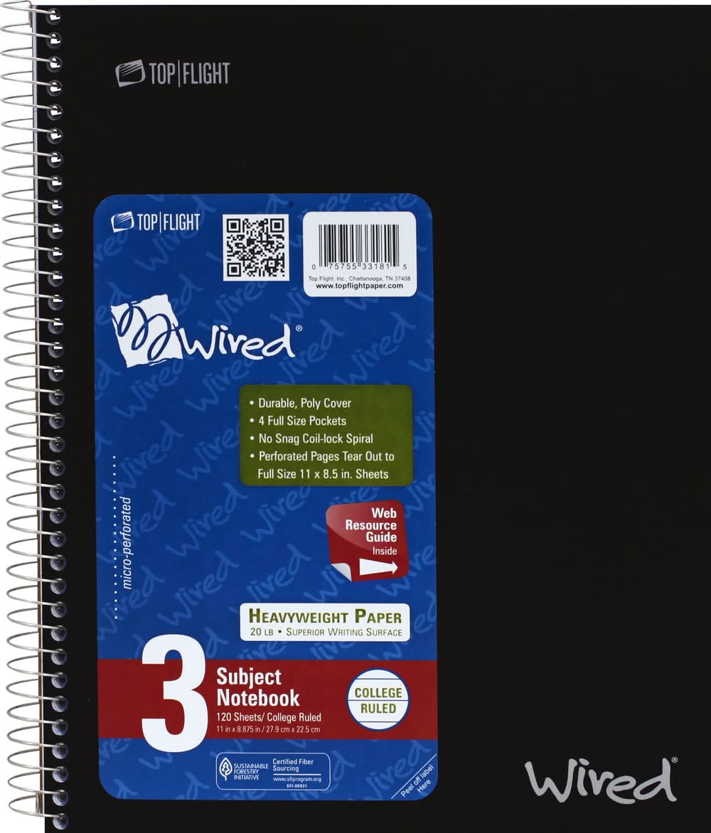 Top Flight Ruled Notebook (1.6 lbs)
