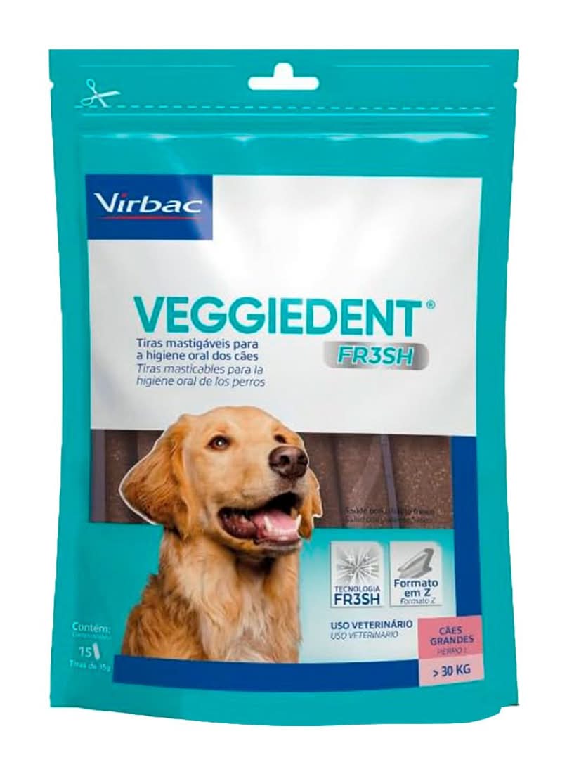 Virbac · Veggiedent fresh tiras masticables higiene dental (525 g)