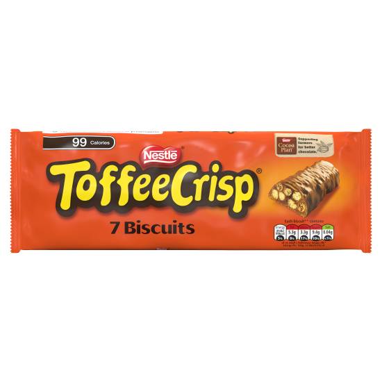 Toffee Crisp Biscuit Bars (milk chocolate-caramel -cereal )