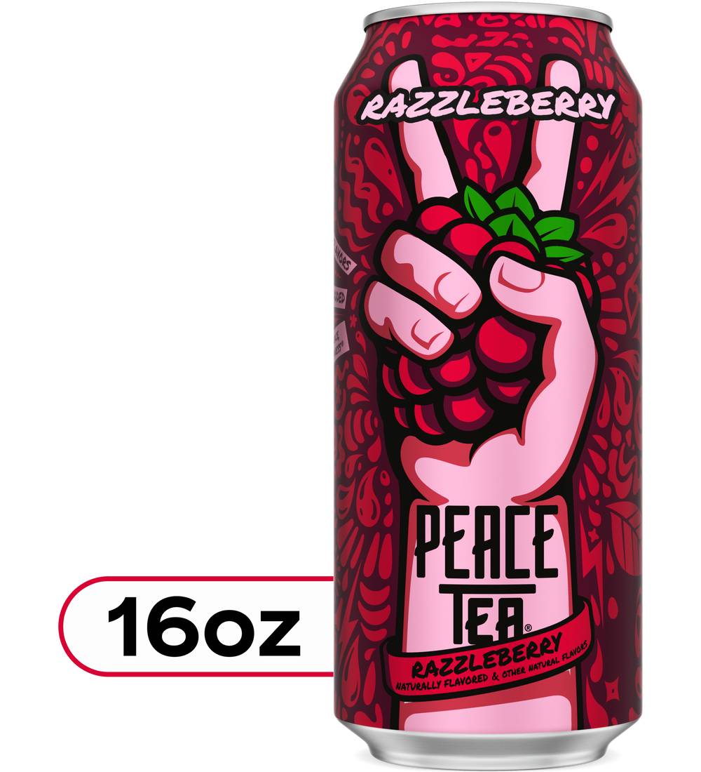 Peace Tea Iced Tea, Razzleberry (16 fl oz)