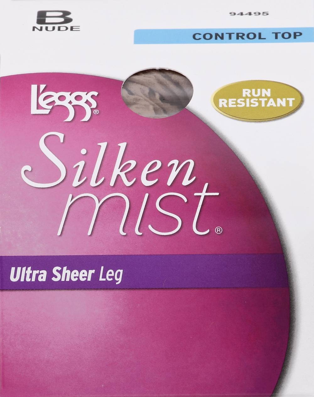 L'eggs Ultra Sheer Leg Control Top Size B Nude Pantyhose, Multi