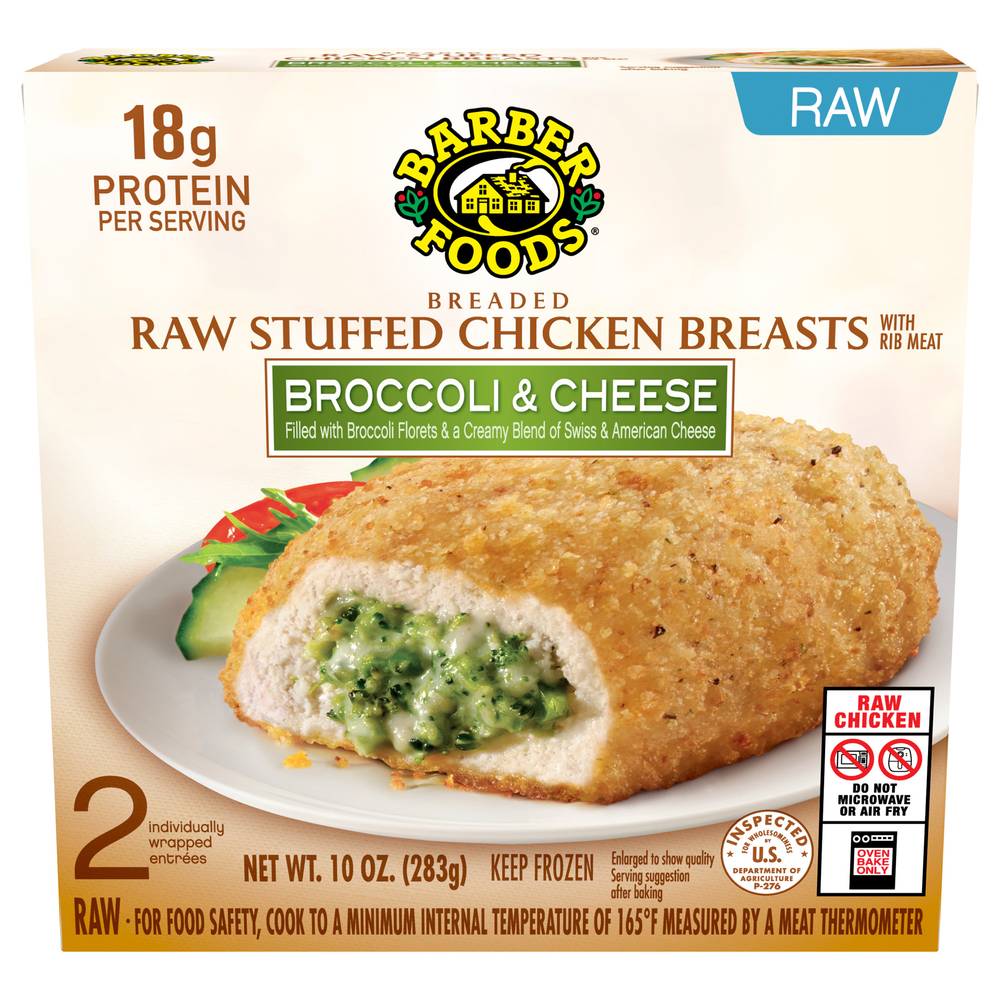 Barber Foods Stuffed Chicken Breasts Broccoli & Cheese (10 oz)