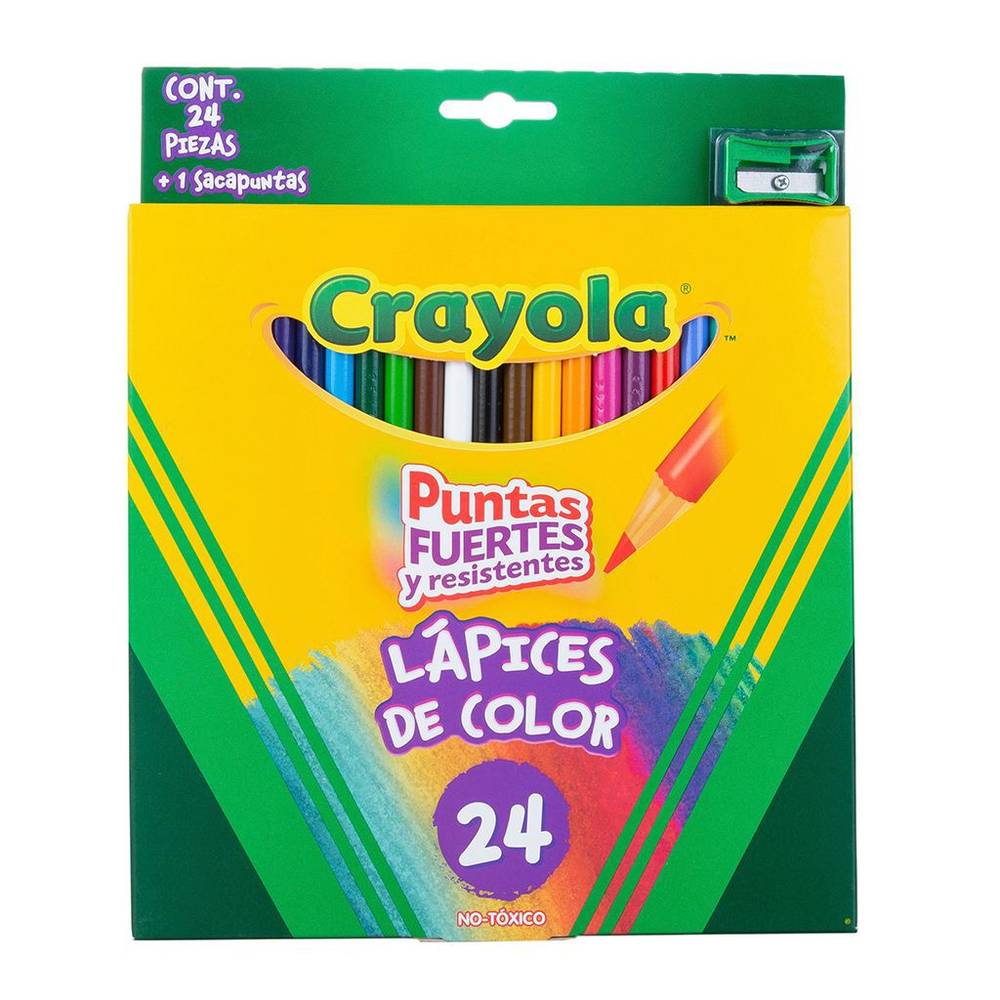 Crayola · Lápices de colores (24 un) (24 un)