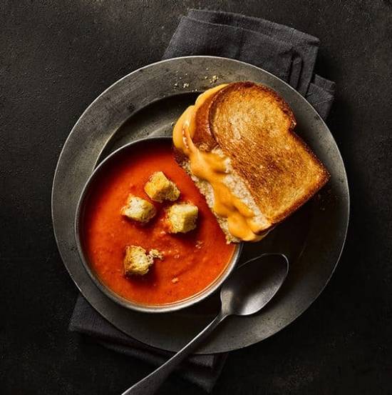 Classic Grilled Cheese Sandwich & Creamy Tomato Soup