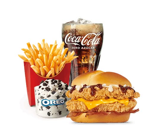 Menú Completo Mediano McCrispy BBQ & Bacon Doble