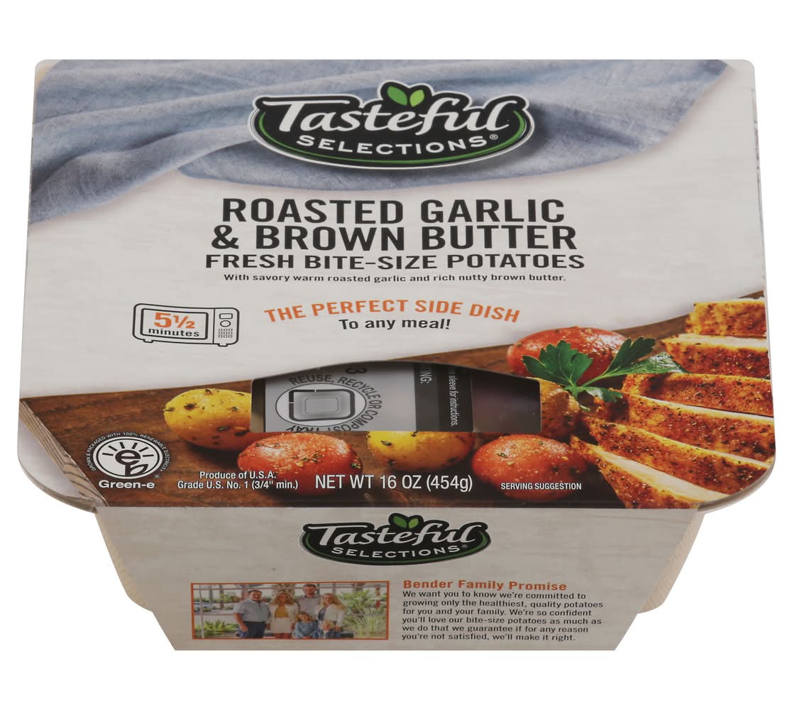 Tasteful Selections Fresh Bite Size Roasted Garlic & Brown Butter Potatoes (16 oz)