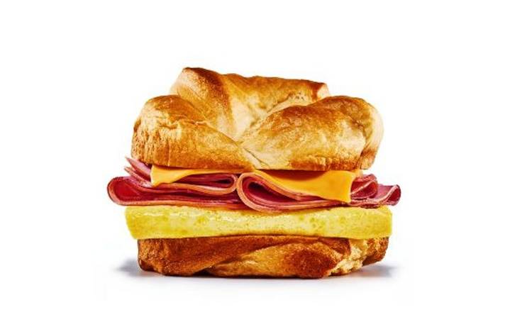 Croissan’wich con Jamón, Queso y Huevo.