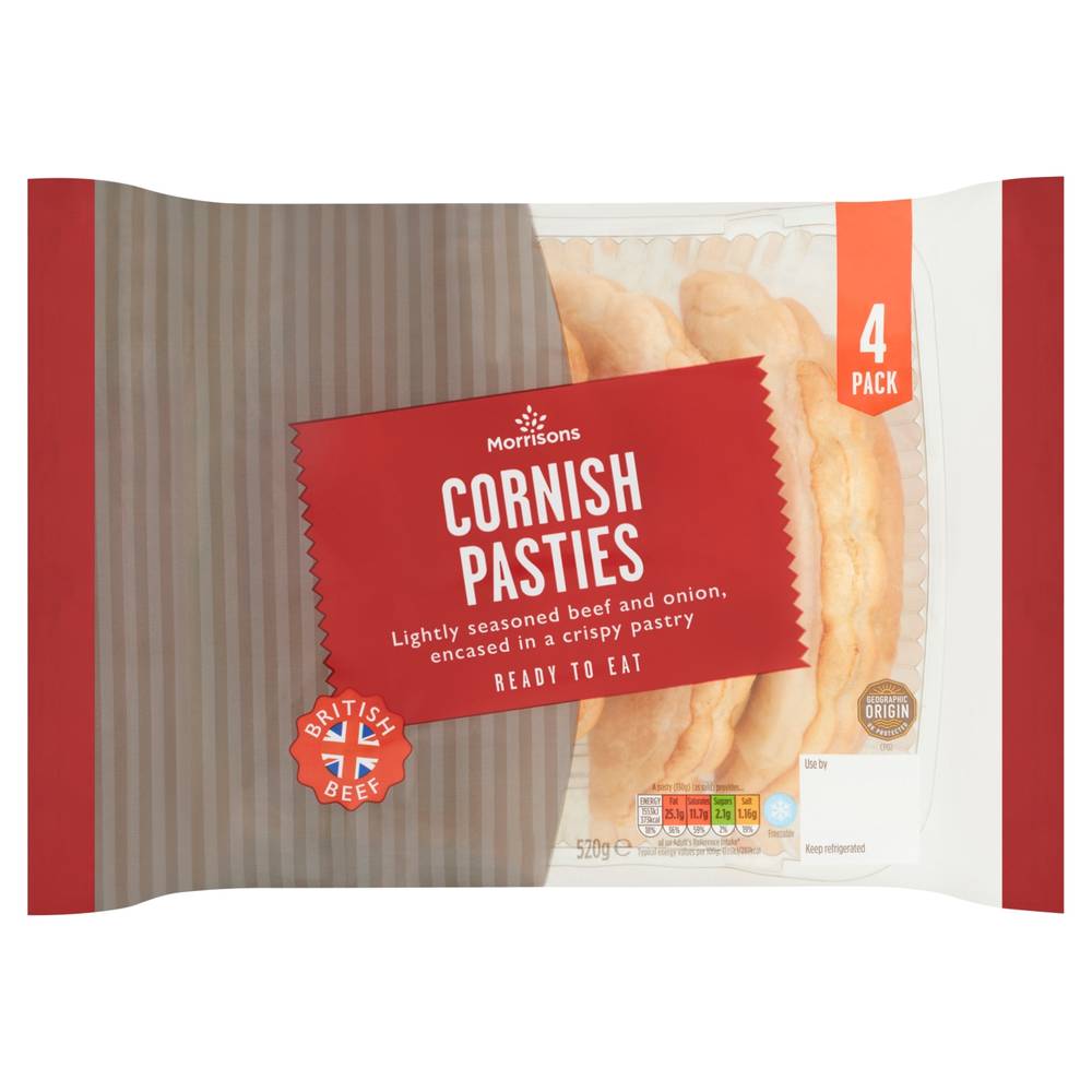 Morrisons Cornish Pasties (4 pack)