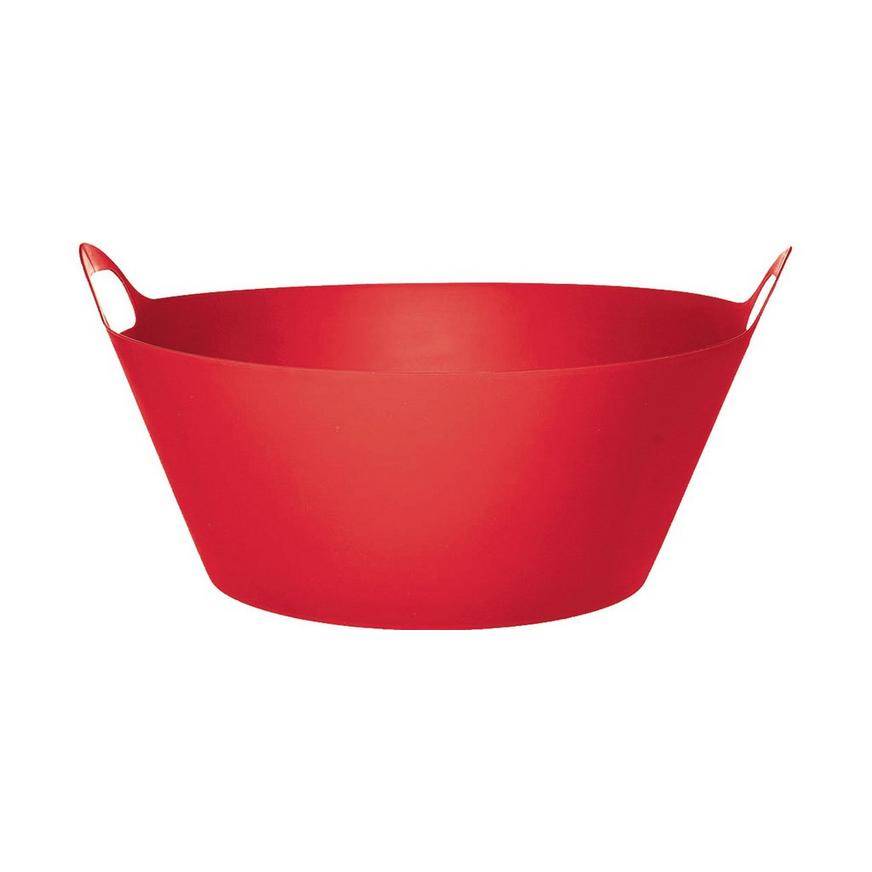 Red Plastic Party Tub