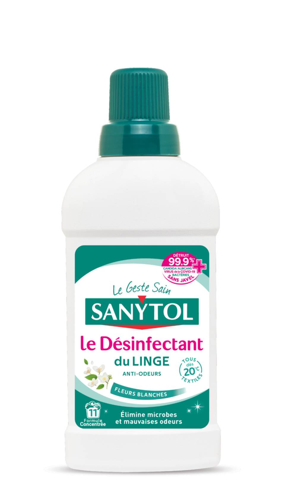 Sanytol - Désinfectant du linge fleurs blanches (500ml)