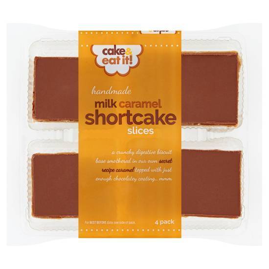 Cake & Eat It! Milk Caramel Shortcake Slices 4 Pack