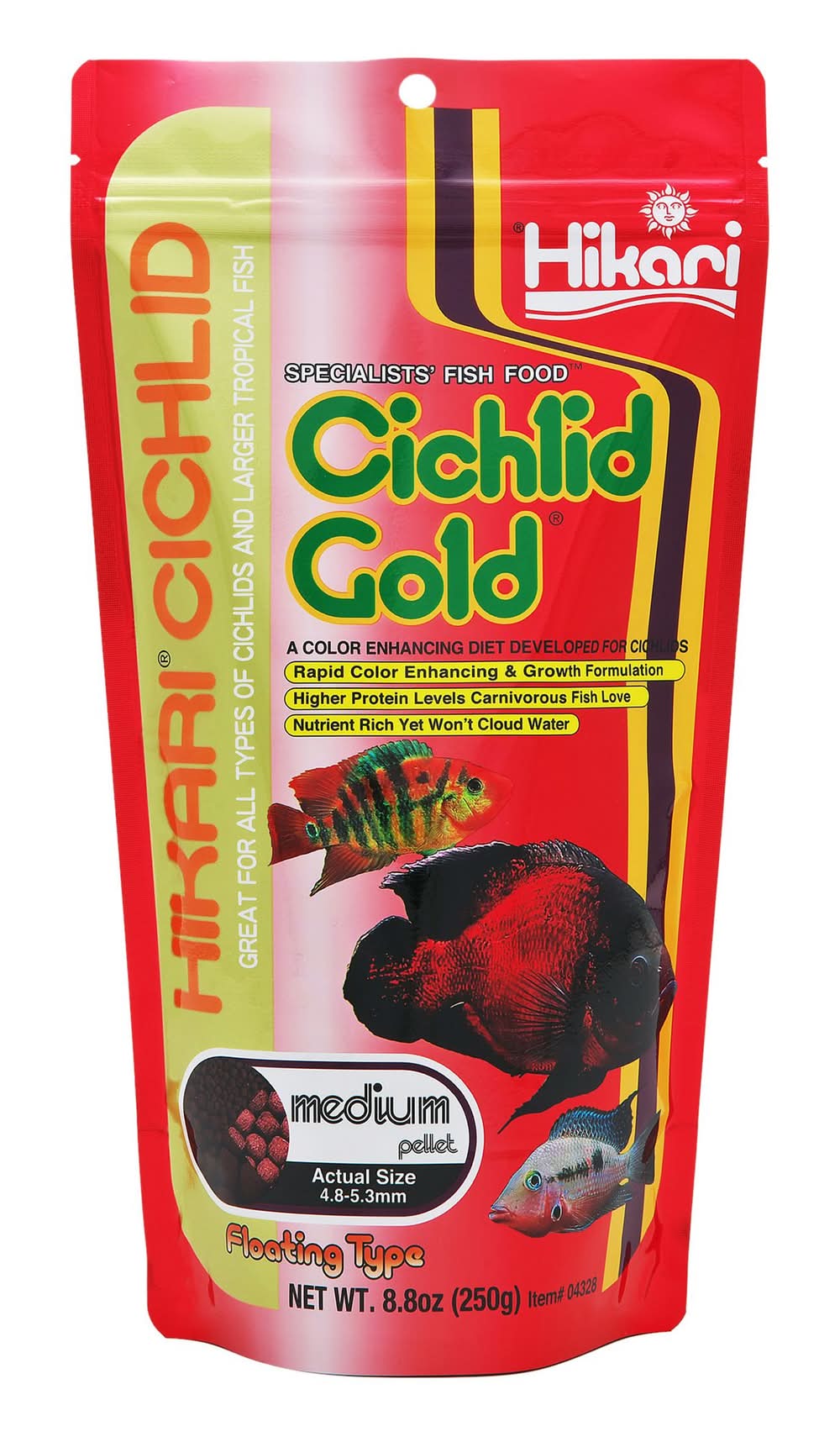 Hikari® Cichlid Gold® Fish Food (Size: Medium Pellet)
