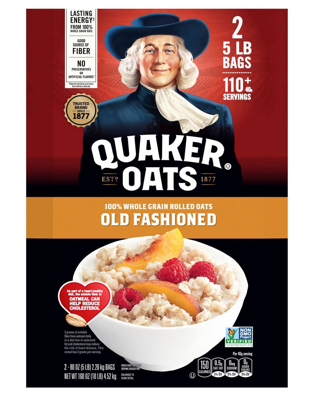 Quaker Old Fashioned Rolled Oats (2 x 80 oz)