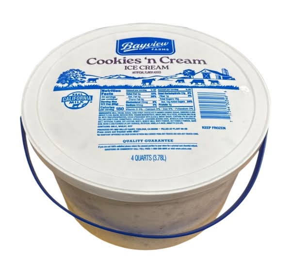 Bayview Farms Cookies N Cream Ice Cream (4.73 L)