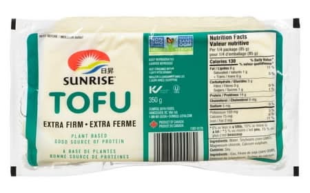 Sunrise Extra Firm Plant Based Tofu (350 g)