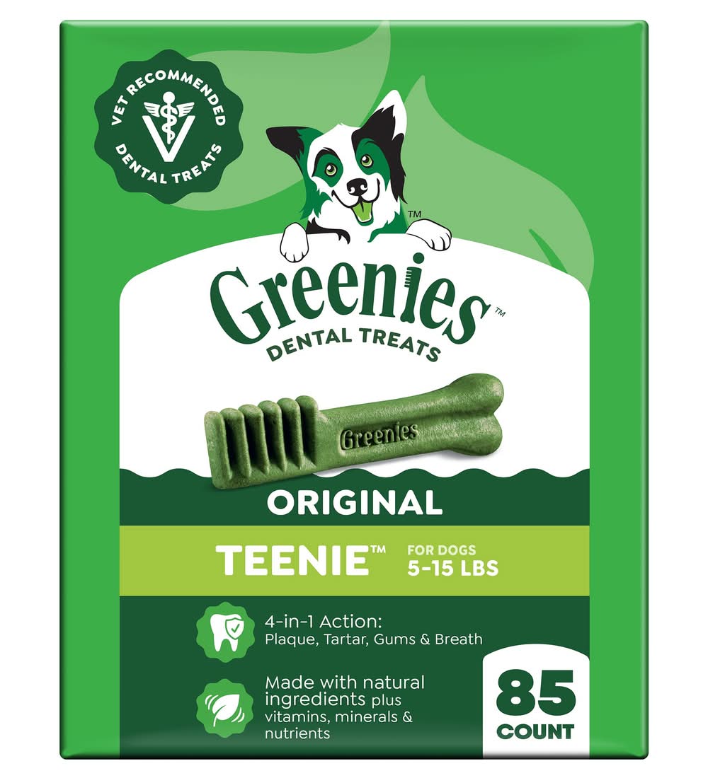 Greenies™ Adult Teenie Dog Dental Treats - Natural, Oral Health, Original