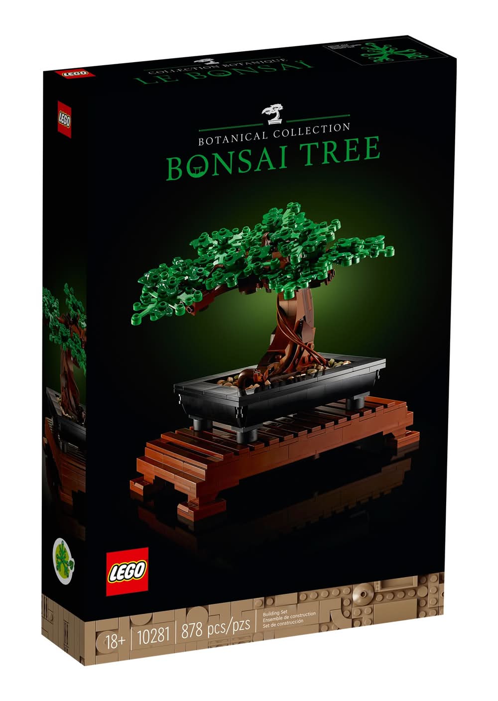 LEGO Botanical Collection Bonsai Tree Model Building Set Toy 18+ Years (878 ct)