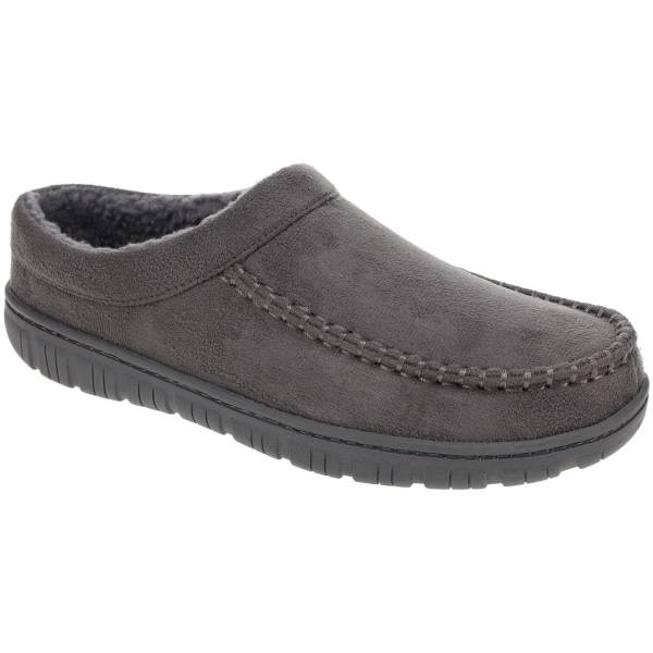 Falls Creek Men's Clog Slippers, Charcoal, Extra Large